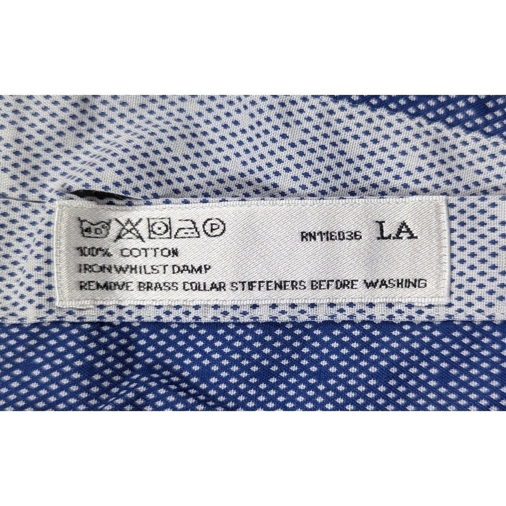 Lot of 3: Charles Tyrwhitt Men's 17/37 - XL Dress Shirt Long Sleeve Patterned - Picture 9 of 12